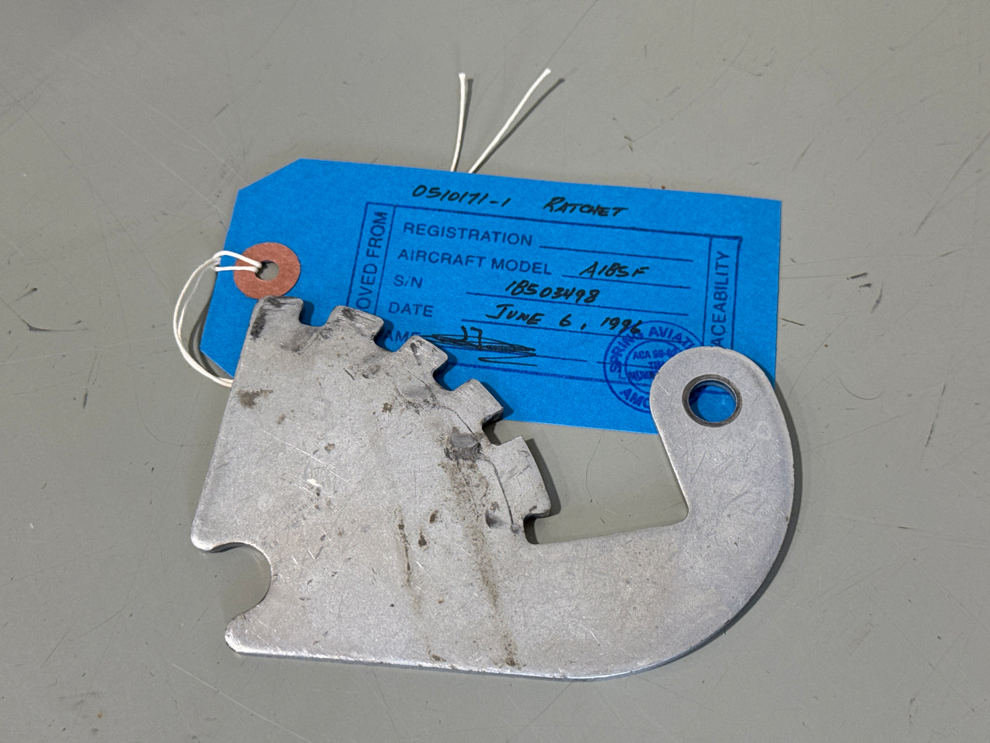 0510171-1 Flap Handle Ratchet for Cessna 185