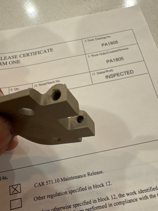 0711037-18 Cessna Hinge half for 180, 182, 185, 206, 210