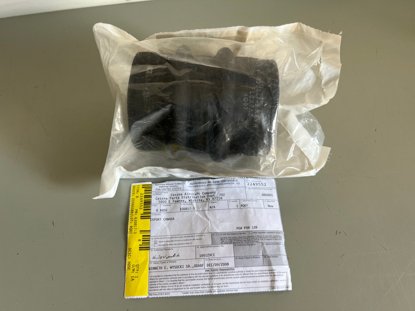 630817-3 Hose for Cessna