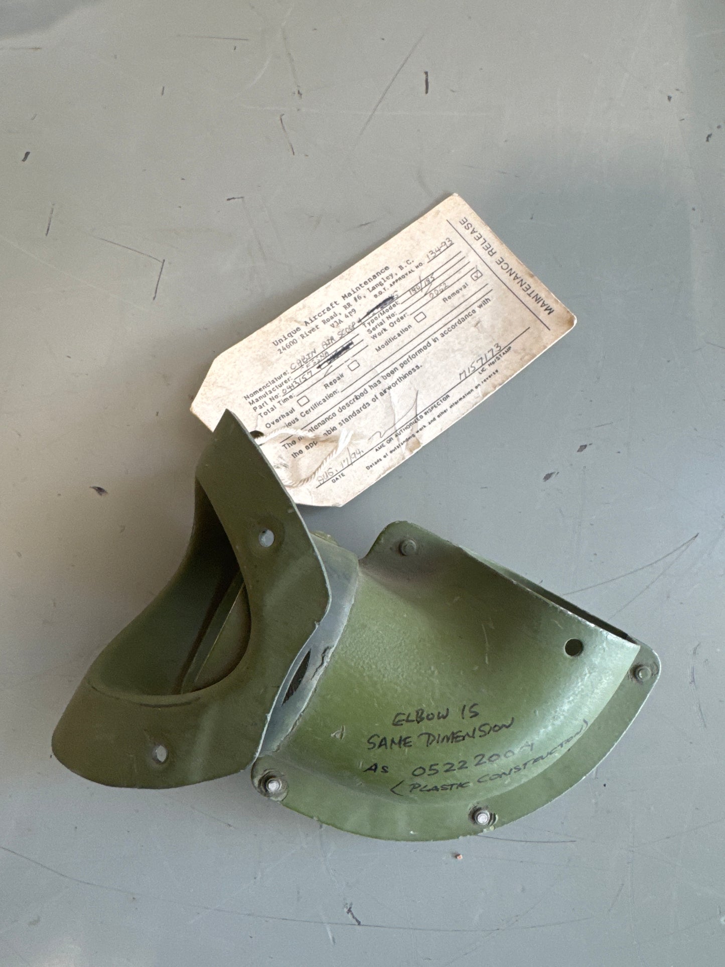 0413157-0 Air Scoop for Cessna 172