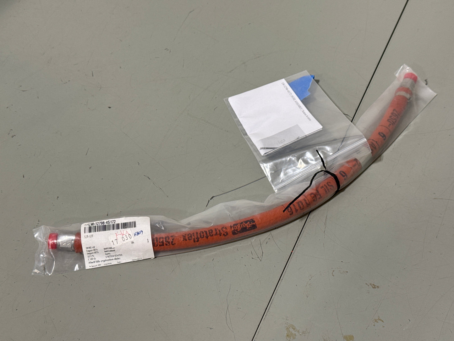 LW-12798-4S172 Lycoming Teflon Hose for Lycoming Engines