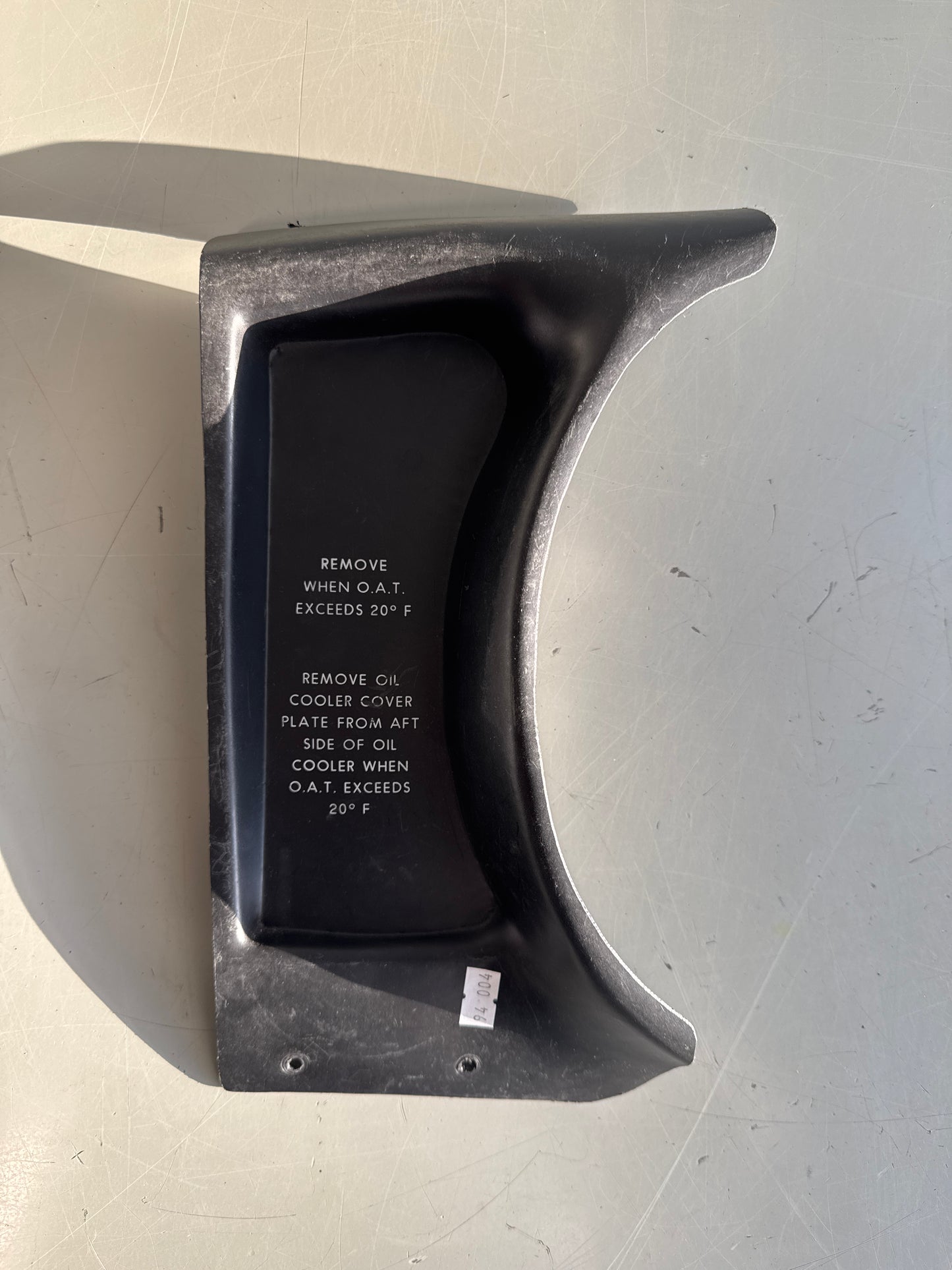 0552229-4 Winterization Plate for Cessna 172