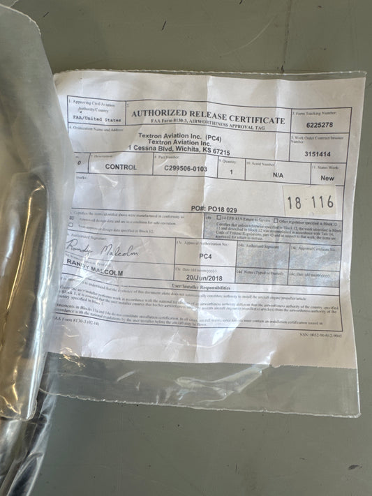 C299506-0103 Prop Cable for Cessna 180, 185