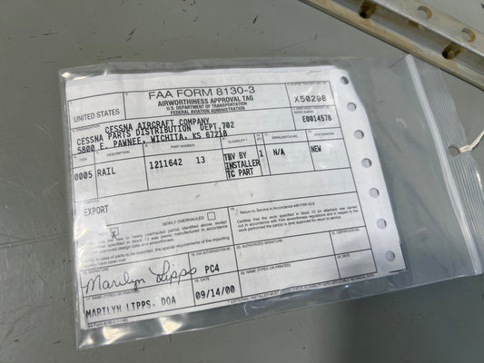 1211642-13 Seat Rail for Cessna 206