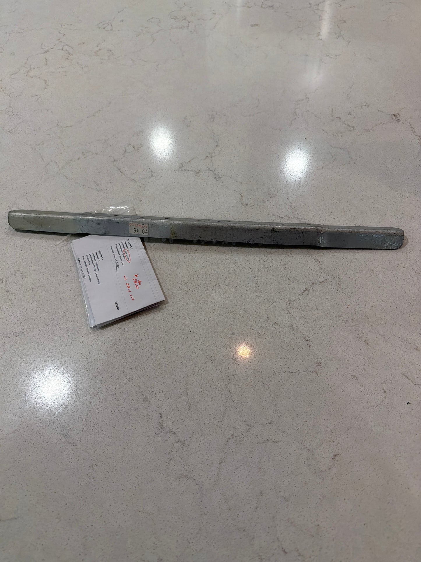 0713152-1 rear landing gear bulkhead doubler for Cessna 180, 185