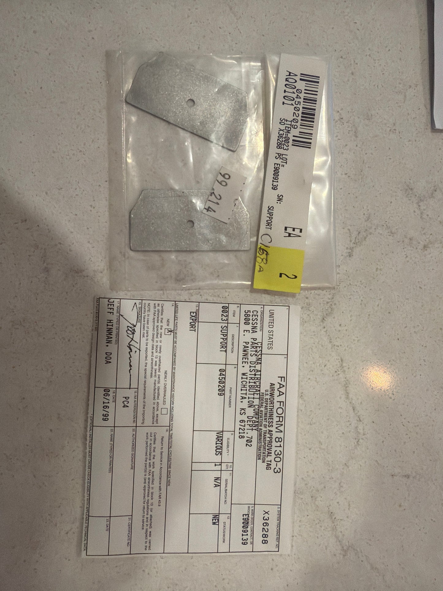 0450209-0 for Cessna