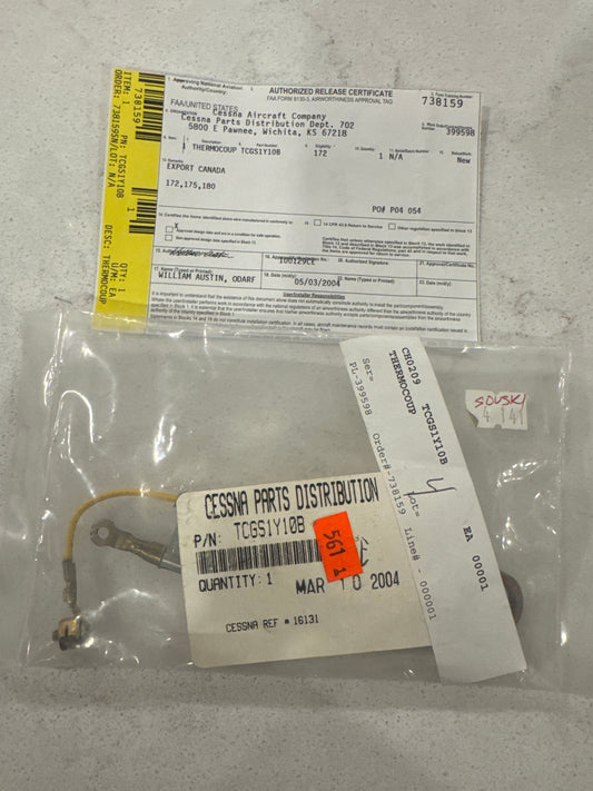 TCGS1Y10B Cylinder temp probe for Cessna 170, 172, 180, 182, 185