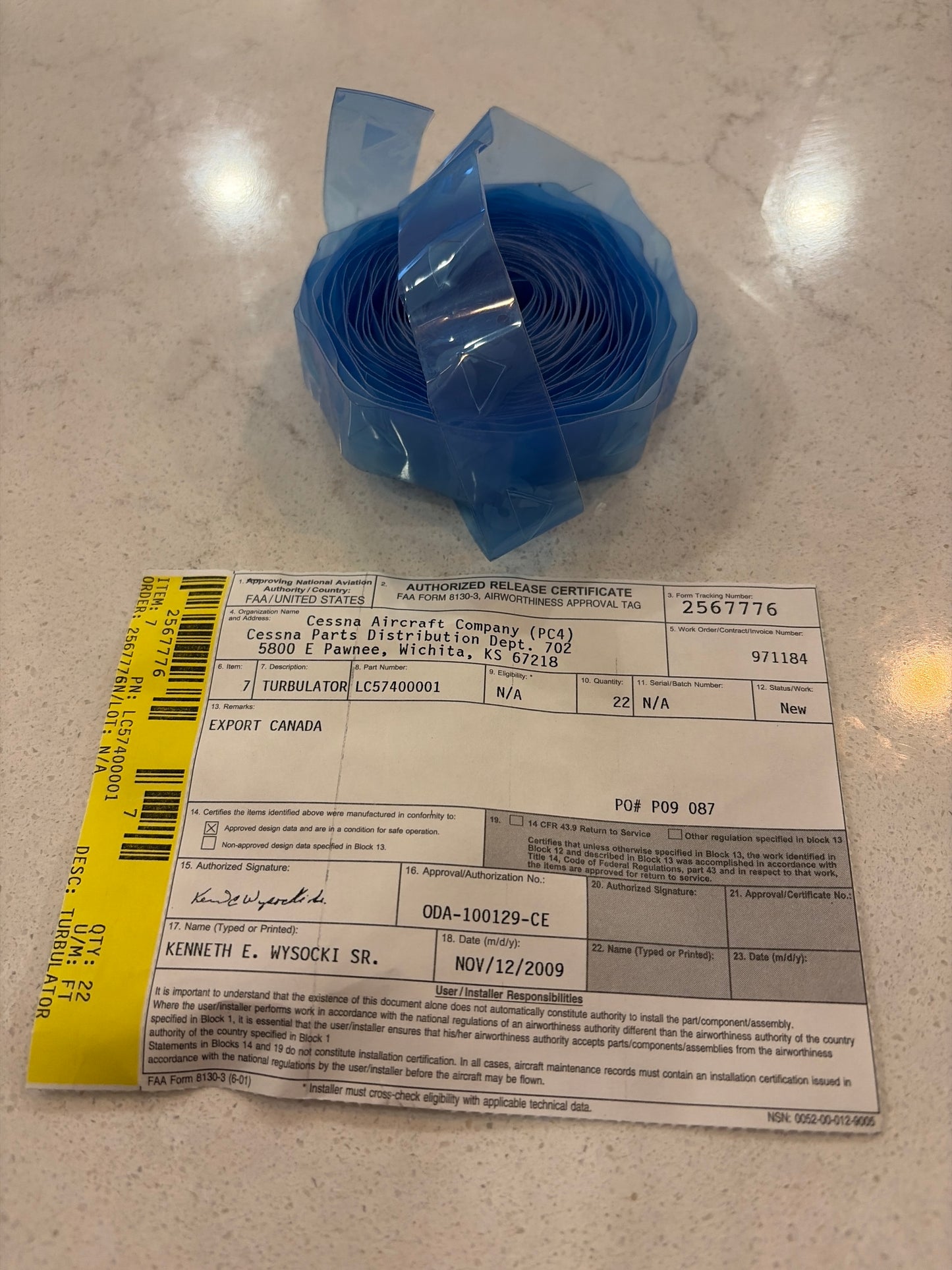 Turbulator roll