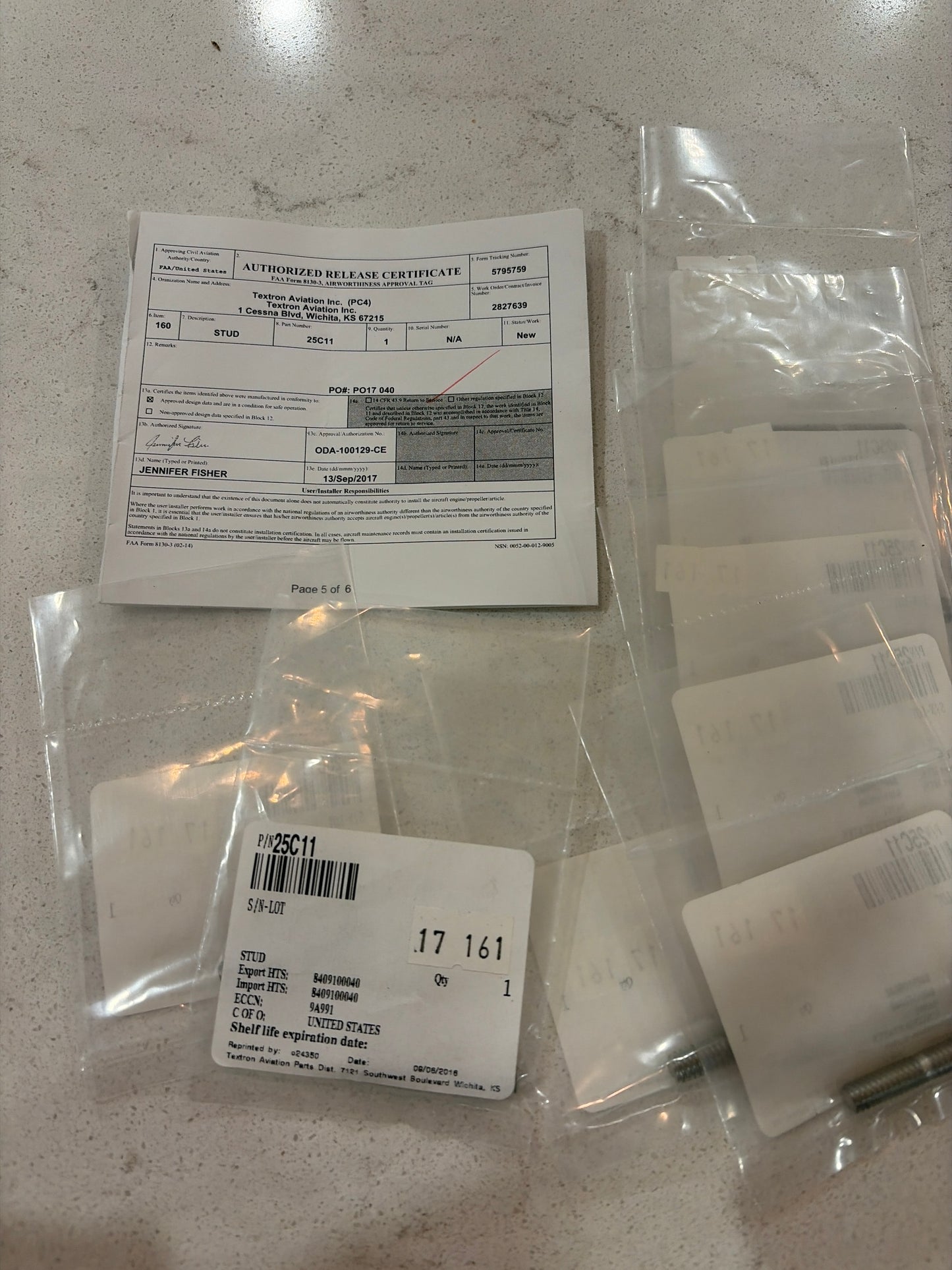Stud, Quantity of 8