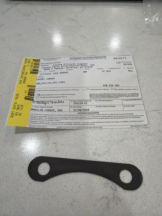 Cessna 406064 Plate lock