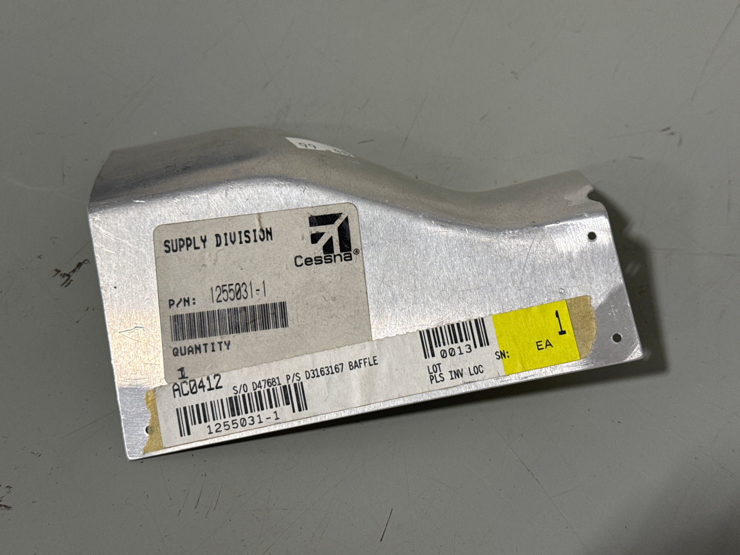1255031-1 Baffle for Cessna